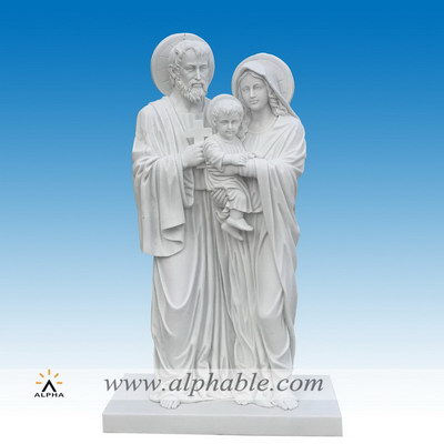 Marble Catholic Holy family sculpture SS-409