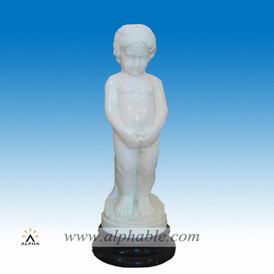 Marble peeing boy statue SS-064
