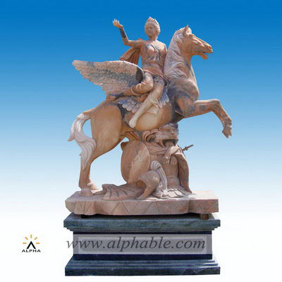 Marble Roman soldier statue SS-201