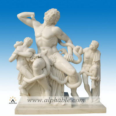 Marble Laocoon and his sons sculpture SS-220