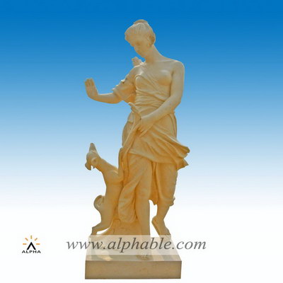 Marble Greek female sculpture SS-239