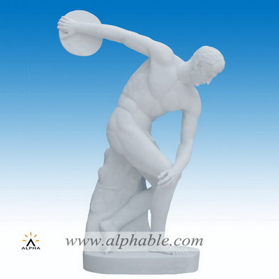 Marble discus thrower statue SS-263