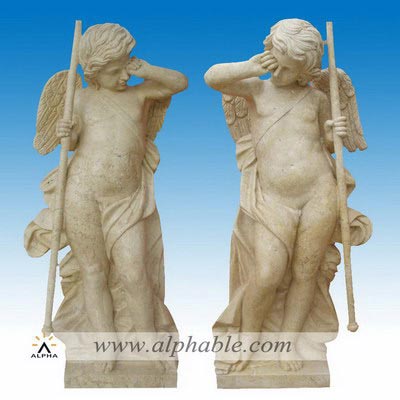 Marble male angel statue SS-155