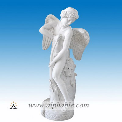 Marble angel yard statue SS-315
