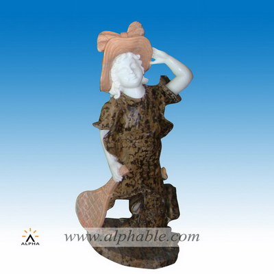 Natural marble girl statue SS-053