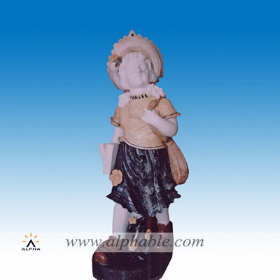Marble girl garden statue SS-055