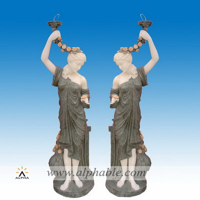 Marble statue lamp sculpture SS-090