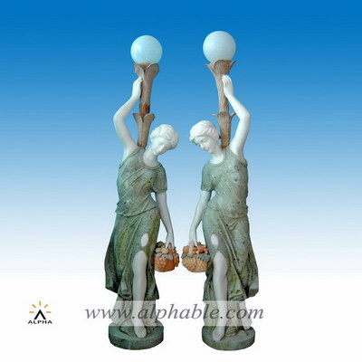 Large marble lamp statue SS-126