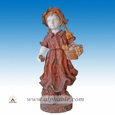 Marble kid statue SS-163