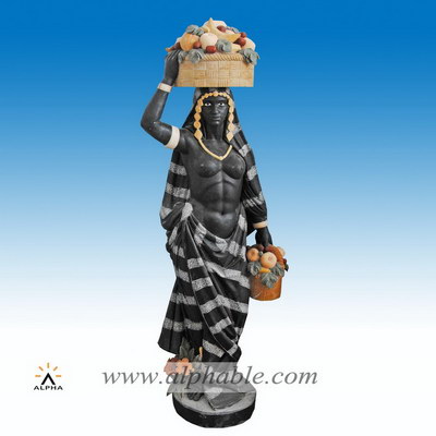 Life size marble black statue SS-208