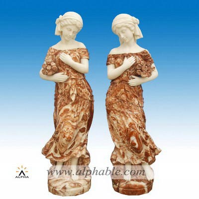 Beautiful pair of marble statues SS-283