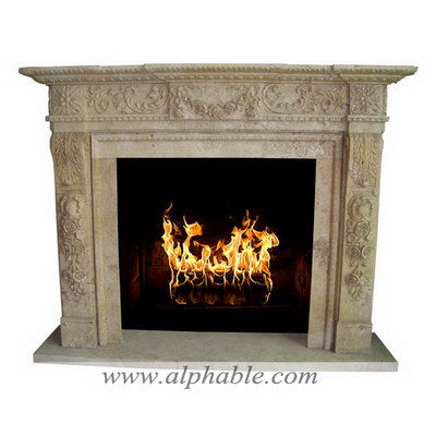 Real stone fireplace SF-020