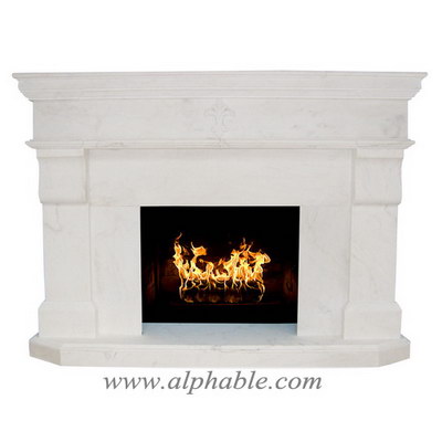 Stone and marble fireplace SF-038