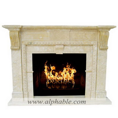 Small stone fireplace SF-057