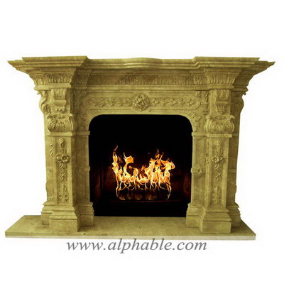 Travertine Fireplace SF-061