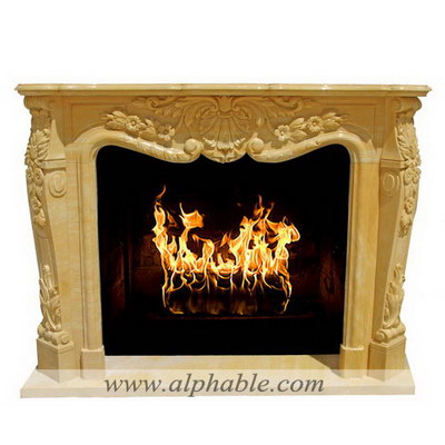 Carved fireplace mantel SF-065