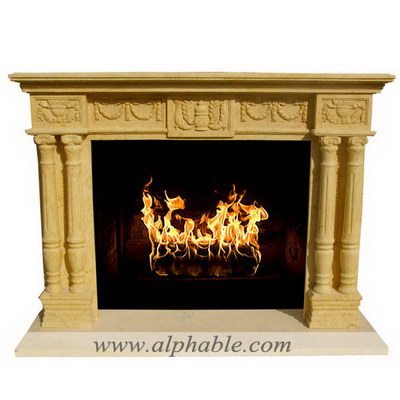 Stone fireplace mantel SF-066