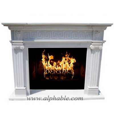 Marble contemporary fireplace surround SF-082