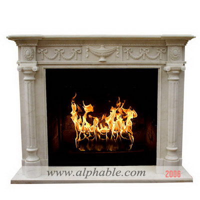 Marble fire surround and hearth SF-091