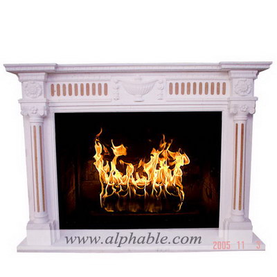 Indoor stone fireplace SF-096