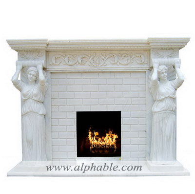 Statue design fireplace mantel SF-124