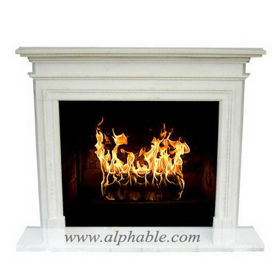 Natural marble narrow fire surround SF-161