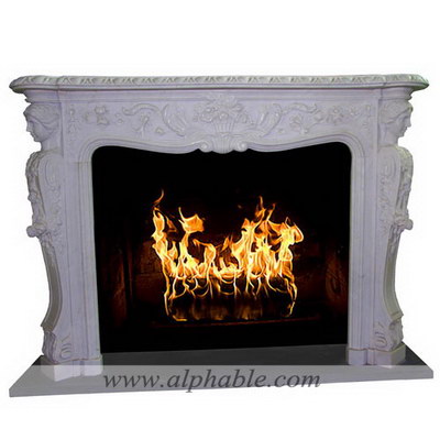 Marble fireplace makeover SF-182