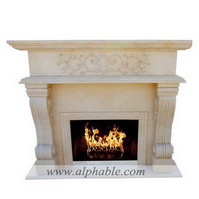 Carved marble decorative fireplace surround SF-192