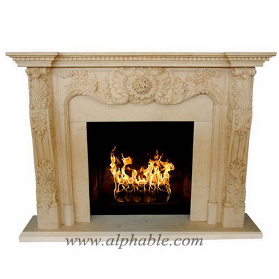 Carved marble fireplace SF-194