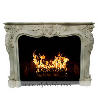 Marble fireplace insert surround SF-207