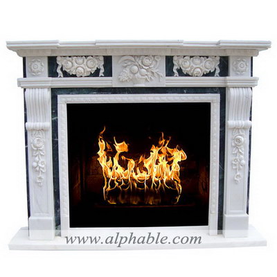 Custom marble fireplace SF-227