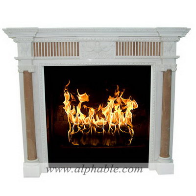Marble gothic fireplace surround SF-229