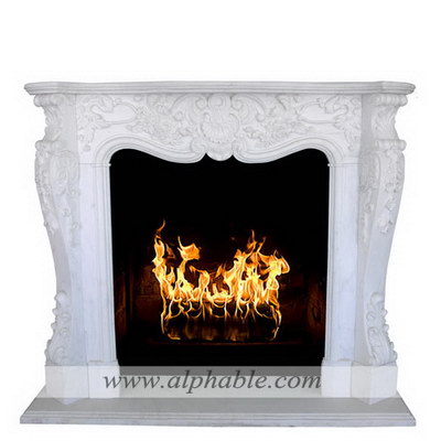 Marble electric fireplace surround SF-234