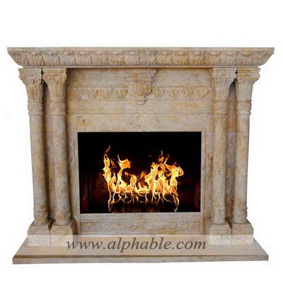 Travertine fireplace mantel SF-239