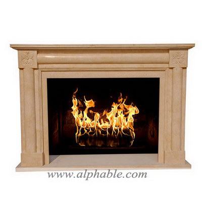 Marble contemporary fireplace SF-264