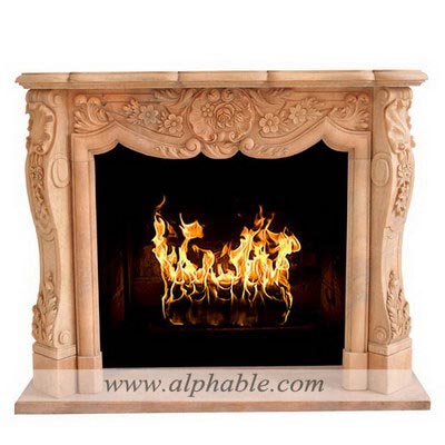Brown stone fireplace SF-280