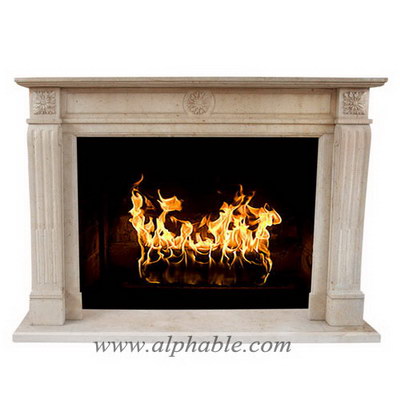 Limestone fireplace surround SF-282