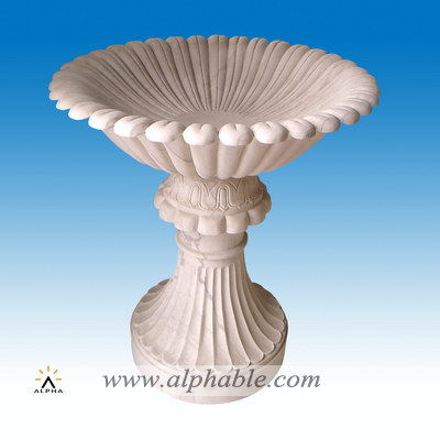 Carved marble flowerpot SFP-002