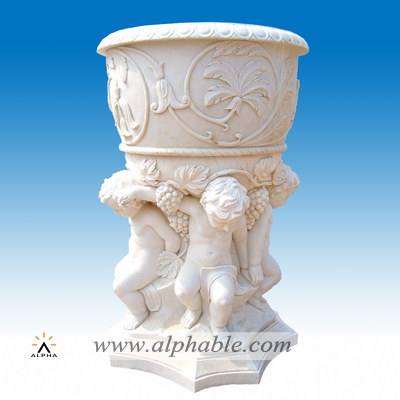 Statue design marble flowerpot SFP-018