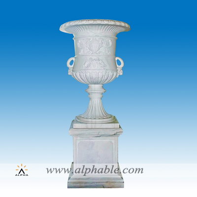 White marble plant pot SFP-065