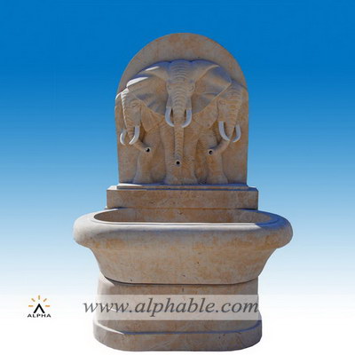 Elephant statue limestone fountain SZF-051