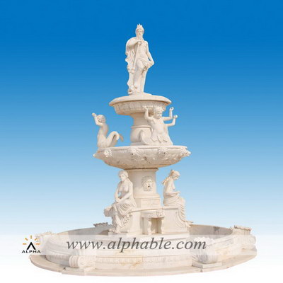 Garden marble fountain of Neptune sculpture SZF-069