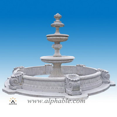Marble outdoor water fountains for sale SZF-074