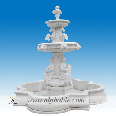 Decorative water fountains with horse statues SZF-085