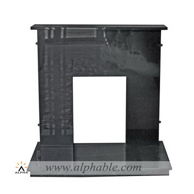 Black granite fireplace mantel SFG-002
