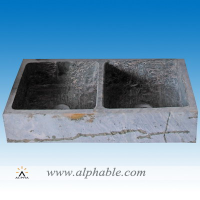 Marble double sink SK-049