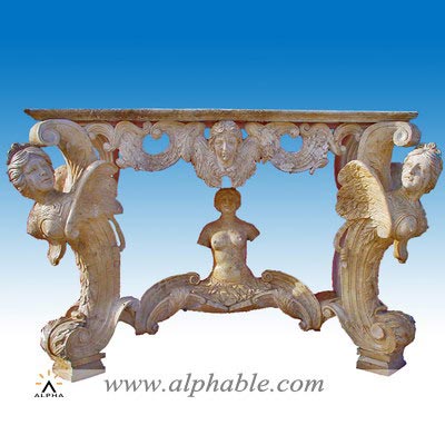 Carved stone sculpture table STB-020