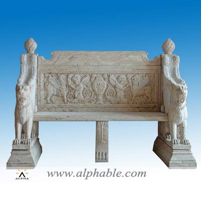 Natural stone outdoor bench seat STB-037