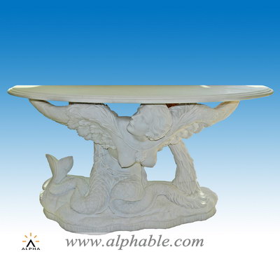 Marble angel statue table STB-039