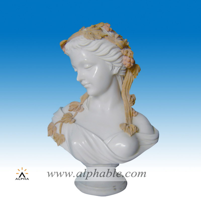 Marble lady bust statue SB-073